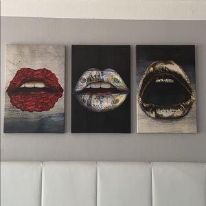 Ikonick wall art lips